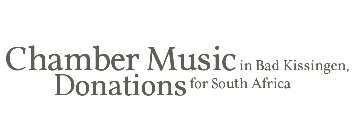 Headline Chamber Music in Bad Kissingen, Donations for South Afrika
